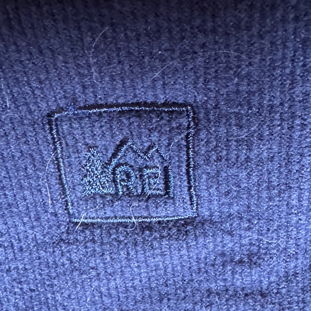 REI Men's Navy Zip-Up Sweater - Picture 4 of 7